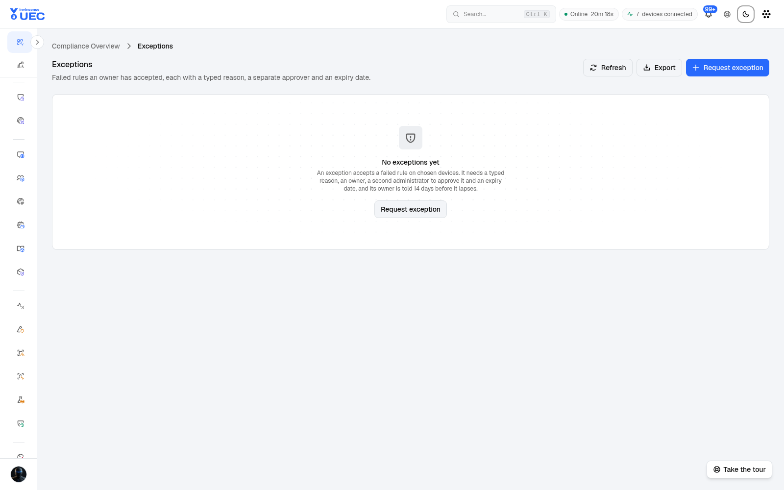 Exceptions in light mode