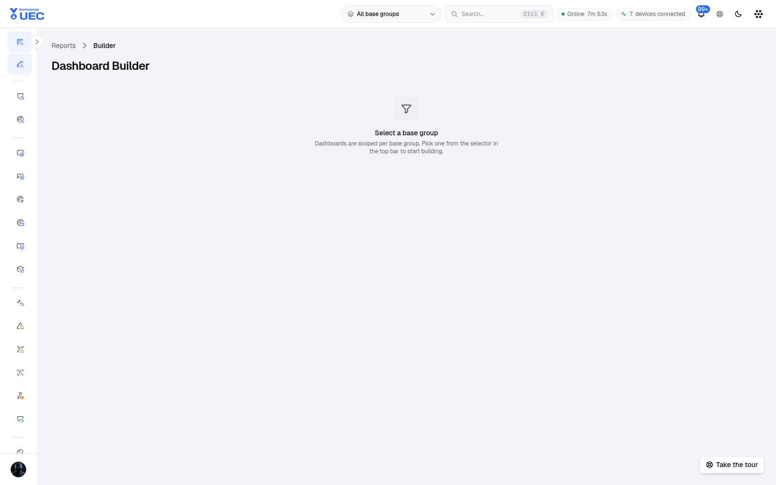 Dashboard Builder in light mode