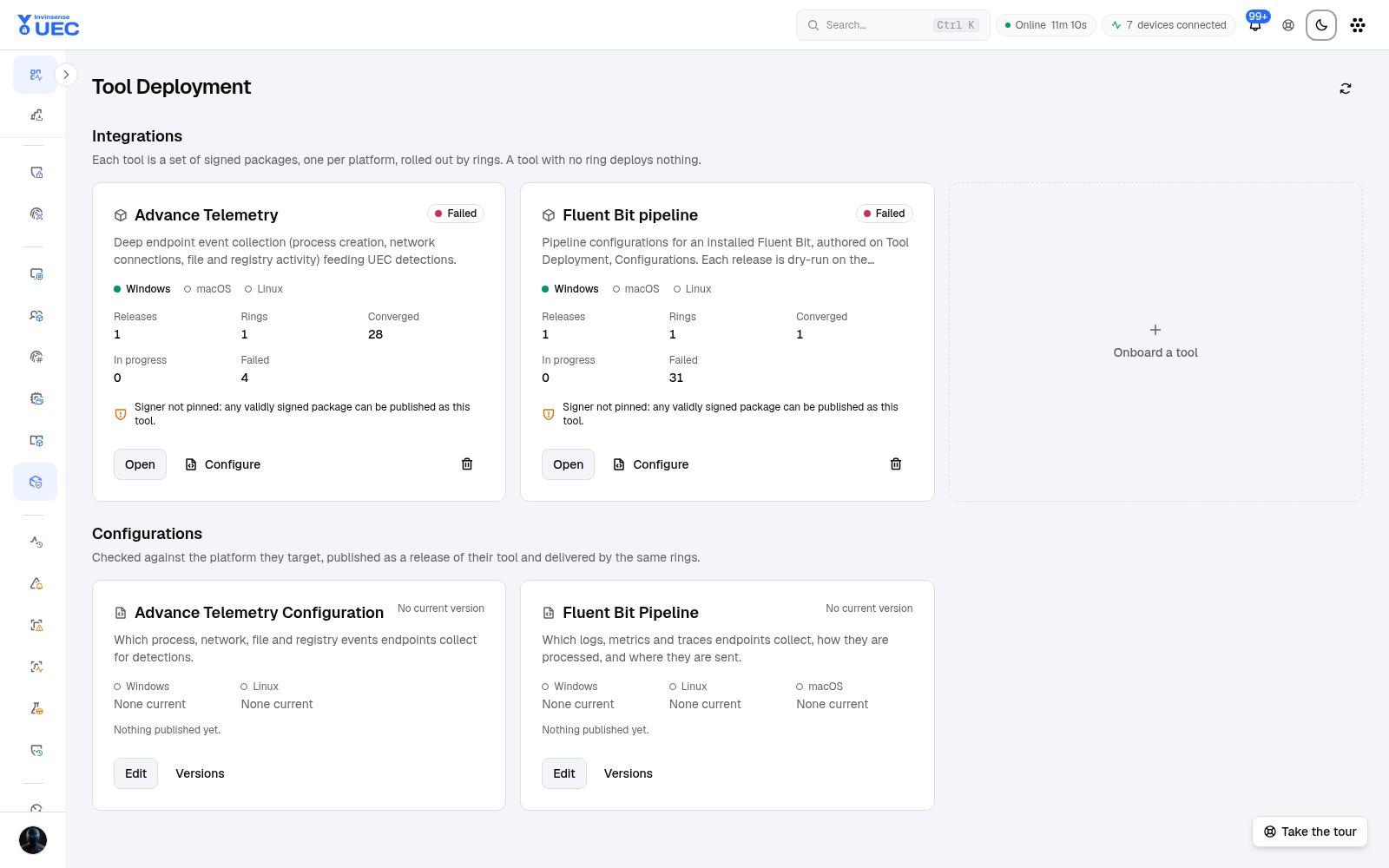 Tool Deployment in light mode